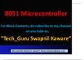 8051 Microcontroller By Er. Swapnil V. Kaware