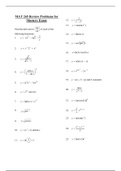 MAT 265 - Calculus for Engineers I (Derivatives Exam with Solutions)