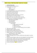 Adult 2 Exam 1 Med Surg Study Guide Key Concepts