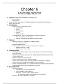 Chapter 6 Learning content