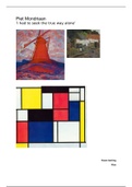 CKV onderzoeksopdracht Schilder- Kunstwerk Piet Mondriaan