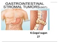 Gastro intestinal stromal tumors