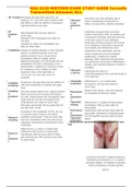 NSG 6330 MIDTERM EXAM STUDY GUIDE Sexually Transmitted diseases ALL.