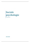 Samenvatting- sociale psychologie 