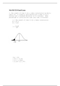 MATH 533 Final Exam 3.Questions and Answers