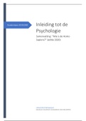 NIEUW Inleiding tot de Psychologie (2020) - Samenvatting  HANDBOEK 2020
