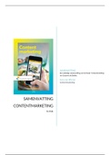 Samenvatting Contentmarketing 1e druk &vert; Cijfer&colon; 9&comma;3