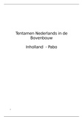 Nederlands in de bovenbouw - Pabo (Portaal, Taal & Didactiek, Spelling, Aanvankelijk en technisch lezen)