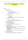 BIOS 251 ANATOMY AND PHYSIOLOGY 2 FINAL EXAM STUDY GUIDE / BIOS251 ANATOMY AND PHYSIOLOGY 2 FINAL EXAM STUDY GUIDE |LATEST-2020: CHAMBERLAIN COLLEGE OF NURSING