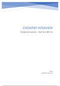 Cognitief interview (beoordeeld met een 9) deelopdracht thema 6