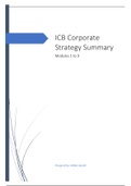 ICB CORPORATE STRATEGY MODULE 1 TO 9