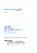 Uitgebreide samenvatting blok 2.7 Orthopedagogiek plus college-aantekeningen
