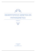 Kwantitatieve genetica en pathogenetica hoofdstuk 2