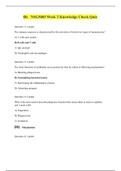 NSG5003 Week 2 Knowledge Check Quiz / NSG 5003 Week 2 Knowledge Check Quiz (Latest, 2020): South University ( Verified Answers , Download to Score A)