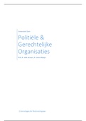 Samenvatting Politiële en gerechtelijke organisatie (PGO) 