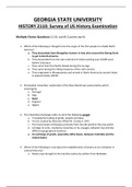 HIS 2110 Final Exam&comma;HIS 2110 Midterm Exam &lpar;2024&sol;25&rpar;&colon;GEORGIA STATE UNIVERSITY &lpar;100&percnt; Correct&rpar; &lpar; 50 Correct Answers&rpar; &lpar;Verified&rpar; &lpar;Guaranteed Satisfaction&rpar;