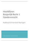 Hoofdlijnen Burgerlijk Recht I | Samenvatting | Radboud Universiteit