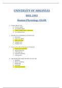 BIOL 2003 Final Exam,BIOL 2003 Midterm Exam (2020):UNIVERSITY OF ARKANSAS (72 Correct Answers) Verified & Graded 100%