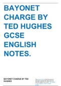 Bayonet Charge by Ted Hughes Revision Notes GCSE English