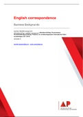 english correspondance sv