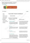 NR 509 History Assignment Documentation Shadow_ Chamberlain College Of Nursing: SATISFACTION GUARANTEED