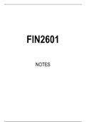 FIN2601 STUDY NOTES