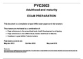 PYC2603 Exam Answers from 2012 to 2016