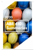 ABR 410 Summaries for CBT 2 (Theme 1-6) (2020)