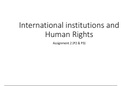 Public Services - International Institutions and Human Rights P2 P3