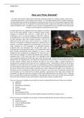 Unit 36 - Forensic Fire Investigation Assignment 1 (Merit)