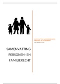 Samenvatting Handboek Belgisch Personen- en familierecht (score : 17/20)