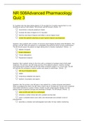 NR 508 Advanced Pharmacology Quiz 3_Chamberlain College Of Nursing:Verified Answers(Download To Score An A)