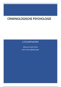 Samenvatting Criminologische psychologie volledig 