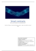 Eindopdracht &lpar;essay&rpar; Schakelscriptie - onderwerp&colon; Smart Contracts