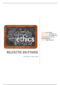 Praktijk Leren PL2 Reflectie en Ethiek verslag (beoordeling: 8.1)