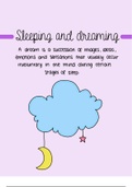 Psychology ( sleeping and dreaming )
