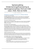 Volledige samenvatting Ondernemingsfinanciering & Vermogensmarkten H14 t/m 30 (excl. H19, 22 en 29). Boek: Corporate Finance, 4th edition, Johathan Berk and Peter DeMarzo