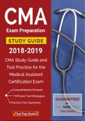 CMA Exam Preparation Study Guide- Certified Medical Assistant Exam