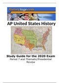 APUSH / USH Period 7 Study Guide