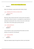Strayer University PHI 210 Critical Thinking Week 6 Midterm Exam (Latest, 2020): Strayer University ( 100% Correct Answers by GOLD rated Expert, Download to Score A)