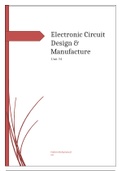Unit 34 - Electronic Circuit Design & Manufacture
