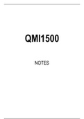 QMI1500 Summarised Study Notes