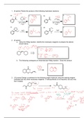 Organic Chemistry exam - Reductive amination, Wittig reaction, protective groups - TsOH, acetals and synthesis routes