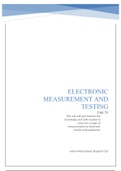 Unit 53, Assignment 1 - Measurement Instruments & Test Equipment (P1, P2)
