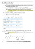 Bioechem Ch. 8: Enzyme Kinetics