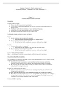 International Management - Chapters 16-20 & Lecture Week 7