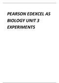 EDEXCEL AS BIOLOGY UNIT 3 EXPERIMENTS (PART 3)