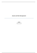 CIS527- IT Risk Management / Assets and Risk Management