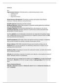 HRM & OB samenvatting Bedrijfskunde jaar 1 (Nederlands met af en toe Engelse term)