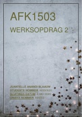AFK1503 WERKSOPDRAG 2 2020, SEMESTER 1